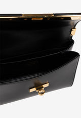Dolce & Gabbana Marlene Grained Leather Crossbody Bag Black BB7766 A3G19-80999