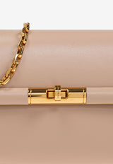 Dolce & Gabbana Marlene Grained Leather Crossbody Bag Pink BB7766 A3G19-80095