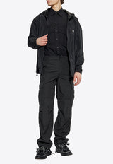 Dolce & Gabbana Short-Sleeved Shirt with Flap-Pockets Black G5MP1T FUEFJ-N0000