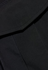 Dolce & Gabbana Short-Sleeved Shirt with Flap-Pockets Black G5MP1T FUEFJ-N0000