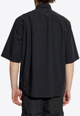 Dolce & Gabbana Short-Sleeved Shirt with Flap-Pockets Black G5MP1T FUEFJ-N0000