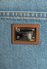 Dolce & Gabbana Logo Plaque Straight-Leg Jeans Blue FTC8CD G8MB2-S9001