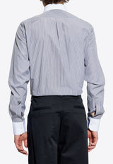 Dolce & Gabbana Long-Sleeved Stripe Shirt Blue G5MZ1Z FR5YG-S8051