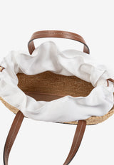 Roger Vivier Viv' Skate Raffia Tote Bag Beige RBWAOKA2201S1F 0-1L54