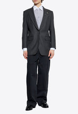 Dolce & Gabbana Logo Plaque Chino Pants Black GP0RST FUFL3-N0000