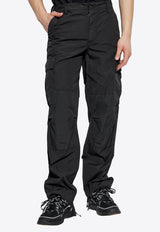 Dolce & Gabbana Logo Plaque Cargo Pants Black GP03LT G8MH8-N0000