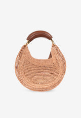 Chloé Summer Banana Woven Basket Bag Beige CH25US902 P08-24M