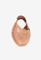 Chloé Summer Banana Woven Basket Bag Beige CH25US902 P08-24M