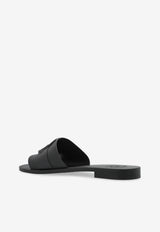 Moncler Mon Logo Rubber Slides Black K109B4C00040 M4095-999