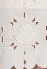 Moncler Broderie Anglaise Mini Shorts Cream K10932B00011 598IP-034
