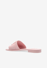 Moncler Mon Logo Rubber Slides Pink K109B4C00040 M4095-50N