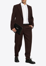 Dolce & Gabbana Single-Breasted Wool Blazer Brown G2TV4T FU2OW-M5039