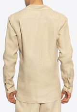 Dolce & Gabbana Classic Linen Shirt Beige G5MX5T FU4MC-M0722