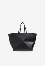 Loewe XXL Puzzle Fold Tote Bag Black B510PFMX01 0-BLACK