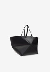 Loewe XXL Puzzle Fold Tote Bag Black B510PFMX01 0-BLACK