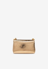 Dolce & Gabbana Mini Marlene Metallic Leather Shoulder Bag Gold BB7766 AC662-8H945