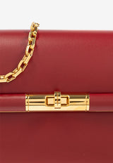 Dolce & Gabbana Marlene Grained Leather Shoulder Bag Red BB7766 A3G19-83027