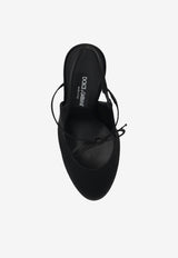 Dolce & Gabbana Vally 105 Slingback Platform Pumps in Satin Black CG0930 AE547-8B956
