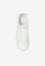 Dolce & Gabbana Portofino Leather Low-Top Sneakers White CK2324 AV066-89642