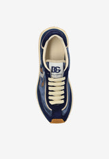 Dolce & Gabbana DG Cushion Velvet Sneakers Navy CK2288 A6N32-8S415