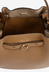 Tory Burch Small Romy Leather Bucket Bag Brown 166982 0-227