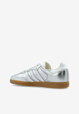 Adidas Originals Samba OW Cracked Metallic Low-Top Sneakers Silver JR0035 F-SILVMT FTWWHT CWHITE