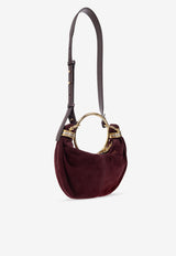 Chloé Mini Bracelet Suede Shoulder Bag Burgundy CH25US623 P57-55P