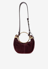 Chloé Mini Bracelet Suede Shoulder Bag Burgundy CH25US623 P57-55P