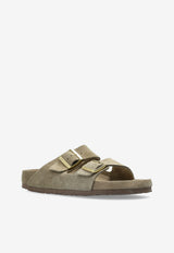 Birkenstock Arizona Suede Sandals Taupe 1018443 0-ALLOVER TAUPE