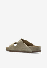 Birkenstock Arizona Suede Sandals Taupe 1018443 0-ALLOVER TAUPE
