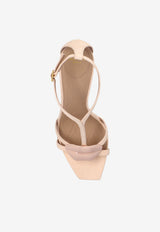 Balmain 100 Leather Lip Sandals Pink EN0UH127 LCMK-0AU