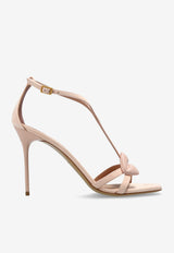 Balmain 100 Leather Lip Sandals Pink EN0UH127 LCMK-0AU