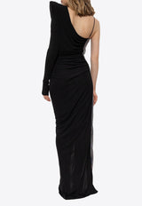 Balmain Appliqué Embellished Maxi Dress Black EF0RR965 PD03-EAC