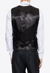 Dolce & Gabbana Single-Breasted Wool Suit with Vest Black GK2WMT GG829-N0000