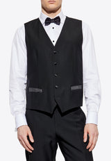 Dolce & Gabbana Single-Breasted Wool Suit with Vest Black GK2WMT GG829-N0000