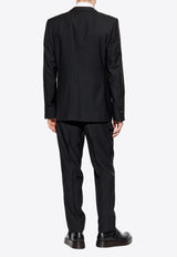 Dolce & Gabbana Single-Breasted Wool Suit with Vest Black GK2WMT GG829-N0000