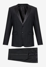 Dolce & Gabbana Single-Breasted Wool Suit with Vest Black GK2WMT GG829-N0000