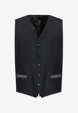 Dolce & Gabbana Single-Breasted Wool Suit with Vest Black GK2WMT GG829-N0000