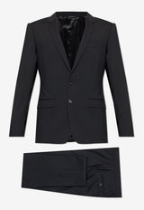 Dolce & Gabbana Single-Breasted Wool Suit Black GK0EMT GF874-N0000