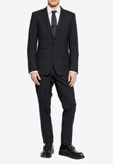 Dolce & Gabbana Single-Breasted Wool Suit Black GK0EMT GF874-N0000