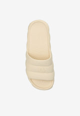 Moncler Lilo Rubber Slides Cream K109B4C00050 M2559-034