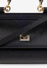 Dolce & Gabbana Mini Sicily Leather Top Handle Bag Black BB7116 B1001-80999