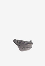 Dolce & Gabbana Logo Stamped Leather Belt Bag Gray BM2434 AF984-80730