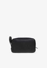 Dolce & Gabbana Logo plaque Leather Pouch Bag Black BT3310 BG662-80999