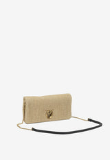 PINKO Medium Click Soft Raffia Love Clutch Beige 106022A391C24Q_e39e6fc3-d340-4be5-b184-eee3dbf34693