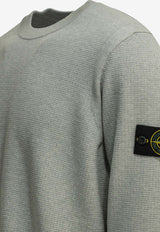 Stone Island Logo Patch Crewneck Sweater Gray 5100023S01B2V0M61_38657b00-75d1-475b-8f67-eaaf2bc627a3