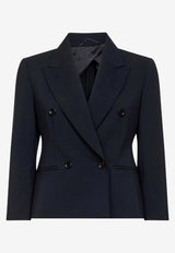 Max Mara Dorico Double-Breasted Wool Blazer Blue 2611041151600MXMDORI_002