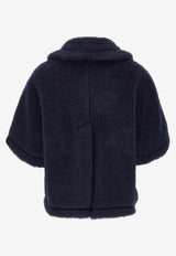 Max Mara Acorvinolny Short Teddy Coat Blue 2614731181600MXACORV_005