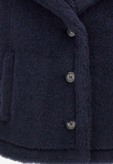 Max Mara Acorvinolny Short Teddy Coat Blue 2614731181600MXACORV_005