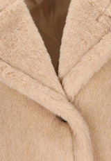 Max Mara Acorvinolny Short Teddy Coat Beige 2614731181600MXACORV_029